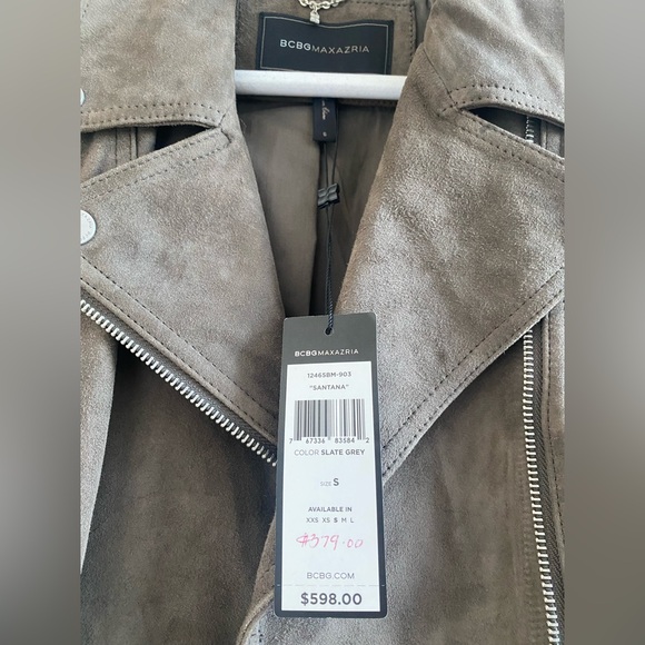 BCBG NWT SANTANA SUEDE JACKET - Picture 4 of 6